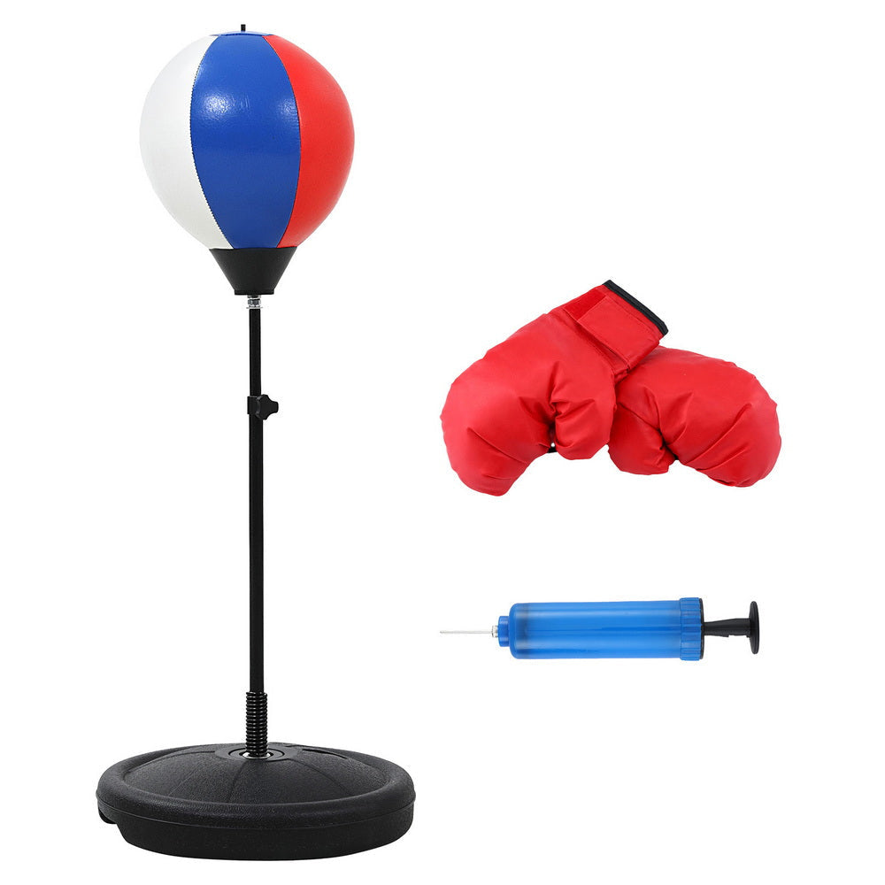 Kids Punching Bag Stand Set Adjustable 76-112cm with Gloves & Pump Sports Fitness Fast shipping On sale