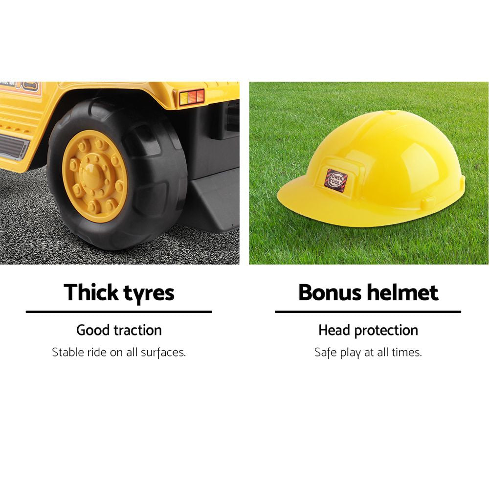 Kids Ride On Bulldozer - Yellow Fast shipping sale