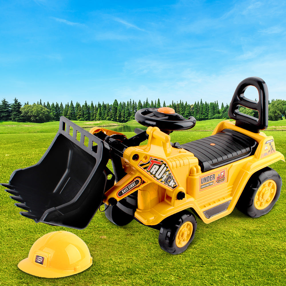 Kids Ride On Bulldozer - Yellow Fast shipping sale