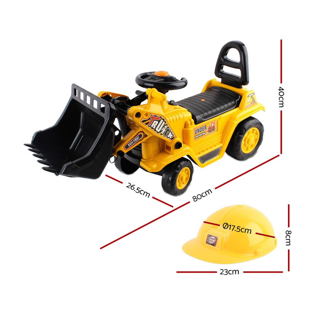 Kids Ride On Bulldozer - Yellow Fast shipping sale