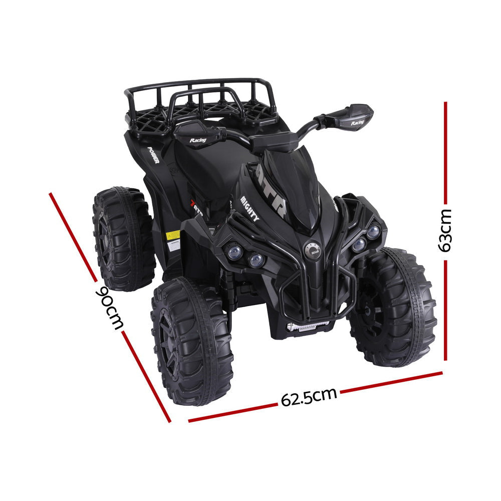 Kids Ride On Car ATV Quad Motorbike Storage Rack Electric Toys 12V Black Fast shipping sale