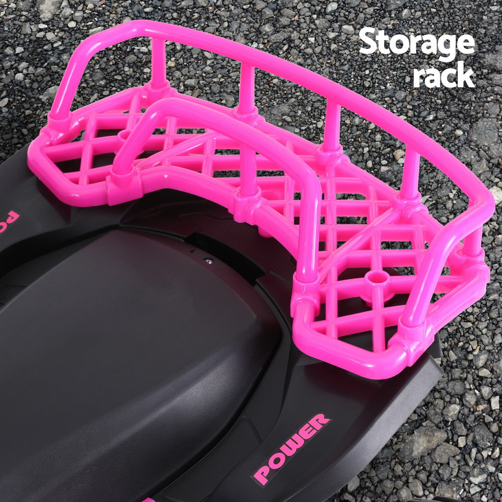 Kids Ride On Car ATV Quad Motorbike Storage Rack Electric Toys 12V Pink Fast shipping sale