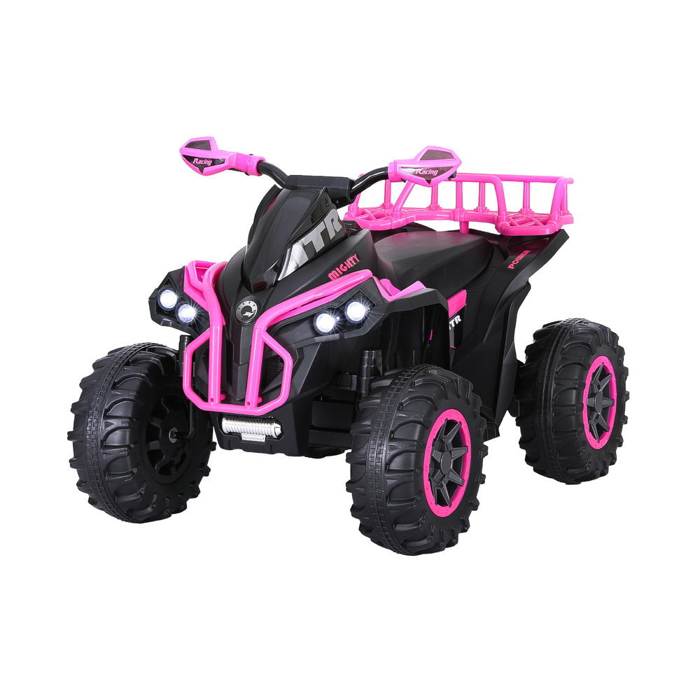 Kids Ride On Car ATV Quad Motorbike Storage Rack Electric Toys 12V Pink Fast shipping sale