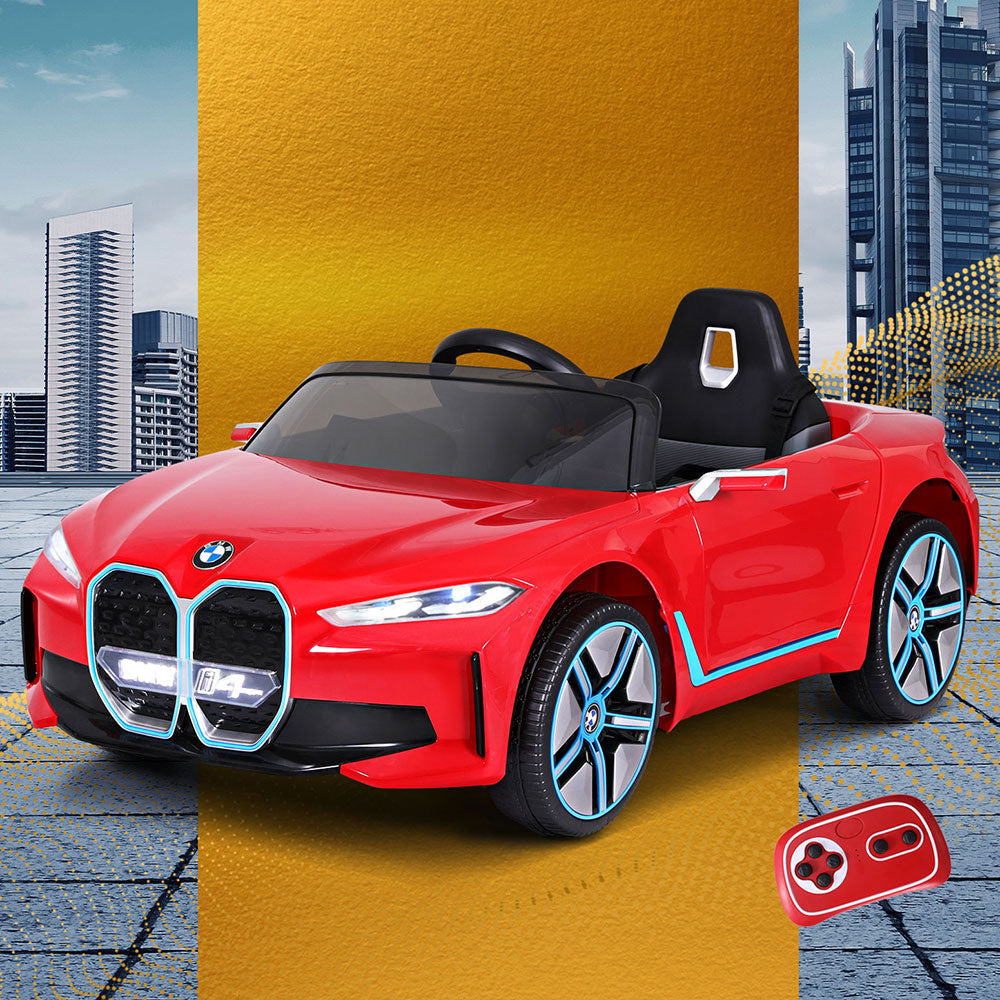 Kids Ride On Car BMW Licensed I4 Sports Remote Control Electric Toys 12V Red Fast shipping sale
