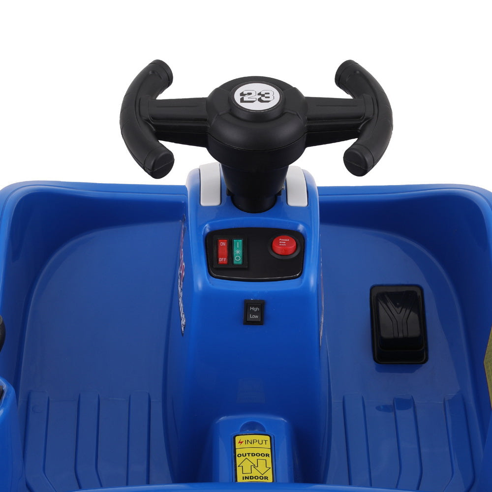 Kids Ride On Car Bumper Kart 6V Electric Toys Cars Remote Control Blue Fast shipping sale