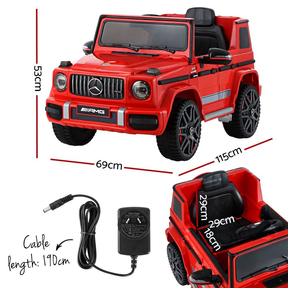 Kids Ride On Car Electric Mercedes-Benz Licensed Toys 12V Battery Red Cars AMG63 Fast shipping sale