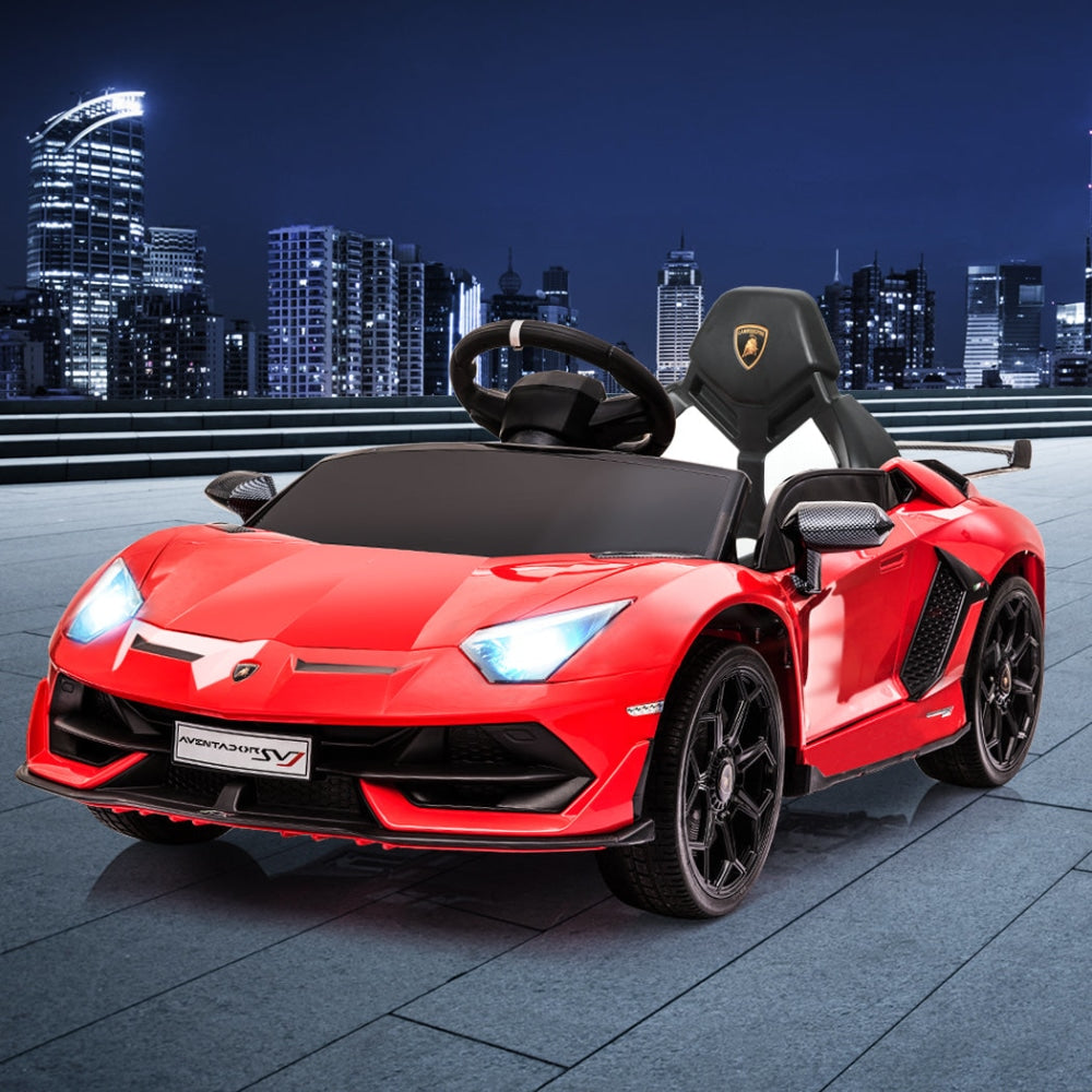 Kids Ride On Car Lamborghini SVJ Licensed Electric Dual Motor Toy Remote Control Fast shipping sale