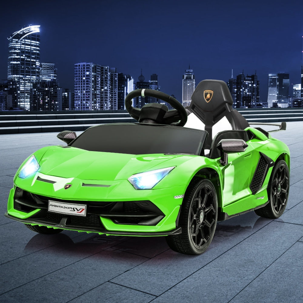 Kids Ride On Car Lamborghini SVJ Licensed Electric Dual Motor Toy Remote Control Fast shipping sale