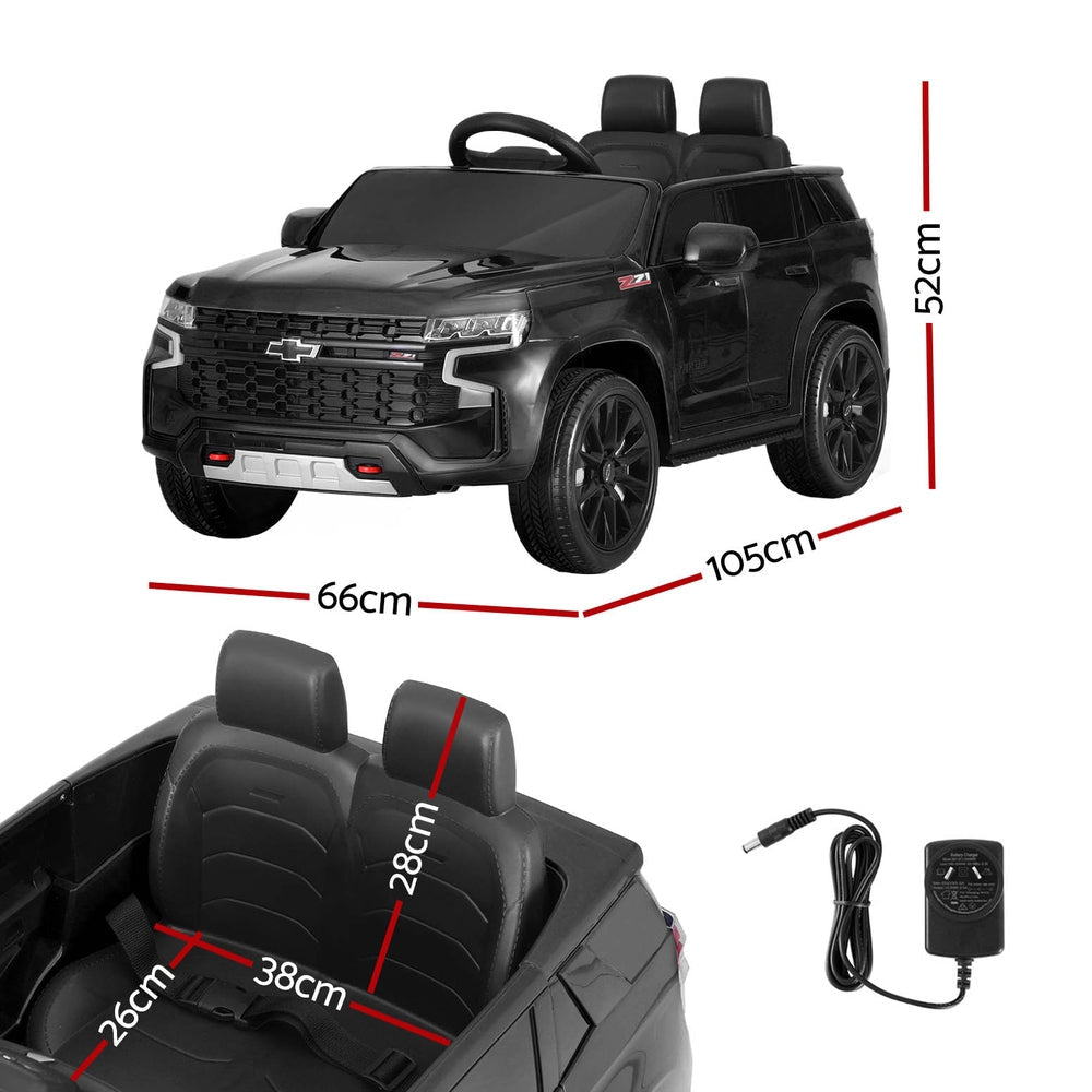 Kids Ride On Car Licensed Chevrolet Tahoe Electric Toys Horn Remote 12V Black Fast shipping sale