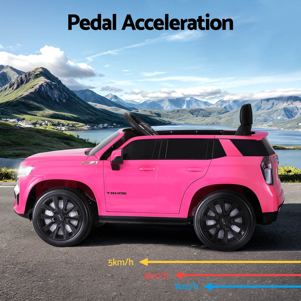 Kids Ride On Car Licensed Chevrolet Tahoe Electric Toys Horn Remote 12V Pink Fast shipping sale