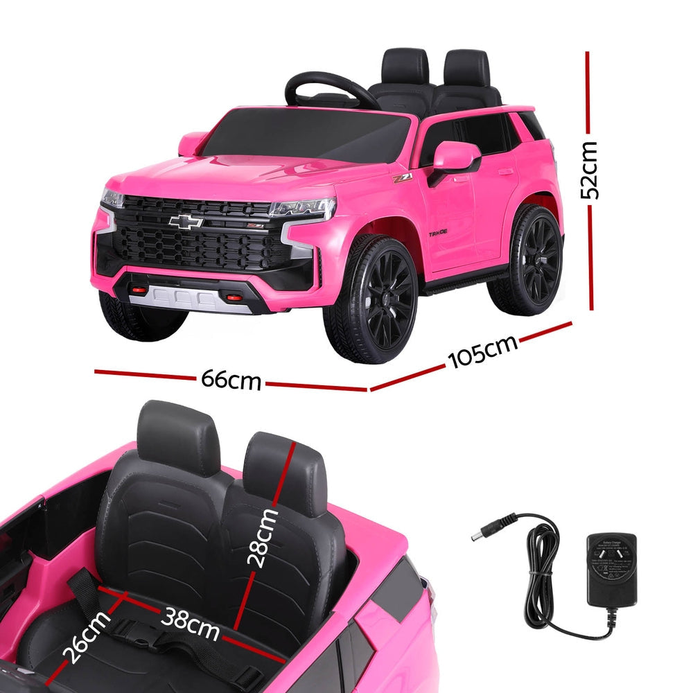 Kids Ride On Car Licensed Chevrolet Tahoe Electric Toys Horn Remote 12V Pink Fast shipping sale