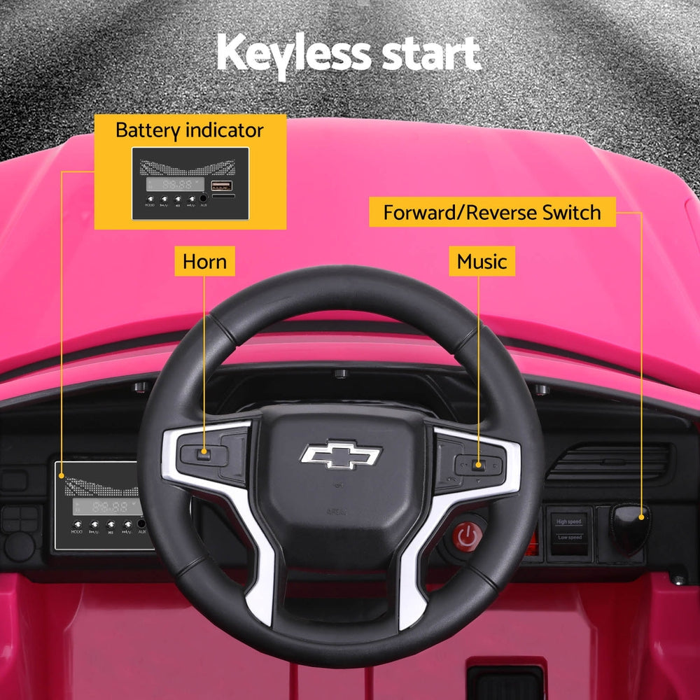 Kids Ride On Car Licensed Chevrolet Tahoe Electric Toys Horn Remote 12V Pink Fast shipping sale