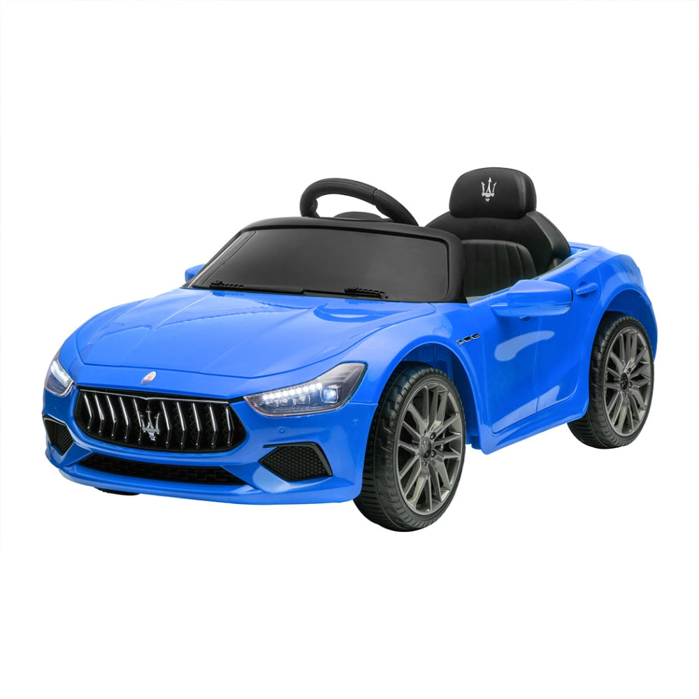 Kids Ride On Car Maserati Licensed Electric Dual Motor Toy Remote Control Blue Fast shipping sale