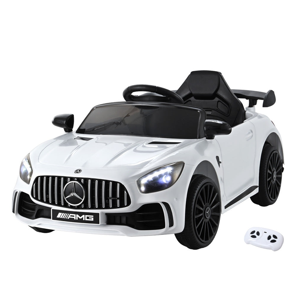 Kids Ride On Car Mercedes-Benz AMG GTR Electric Toy Cars 12V White Fast shipping sale