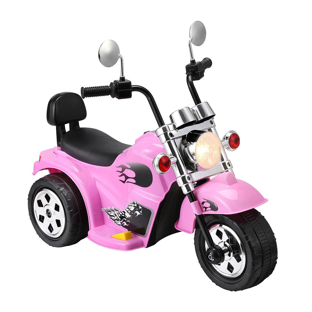 Kids Ride On Car Motorcycle Motorbike Electric Toys Horn Music 6V Pink Fast shipping sale