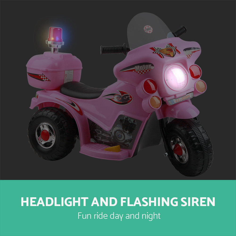 Kids Ride On Motorbike Motorcycle Car Pink Fast shipping sale