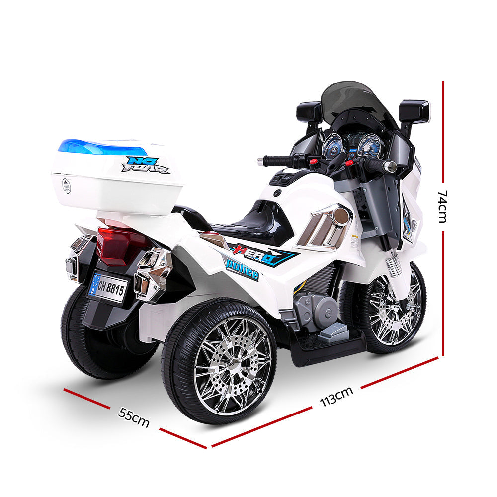 Kids Ride On Motorbike Motorcycle Car White Fast shipping sale