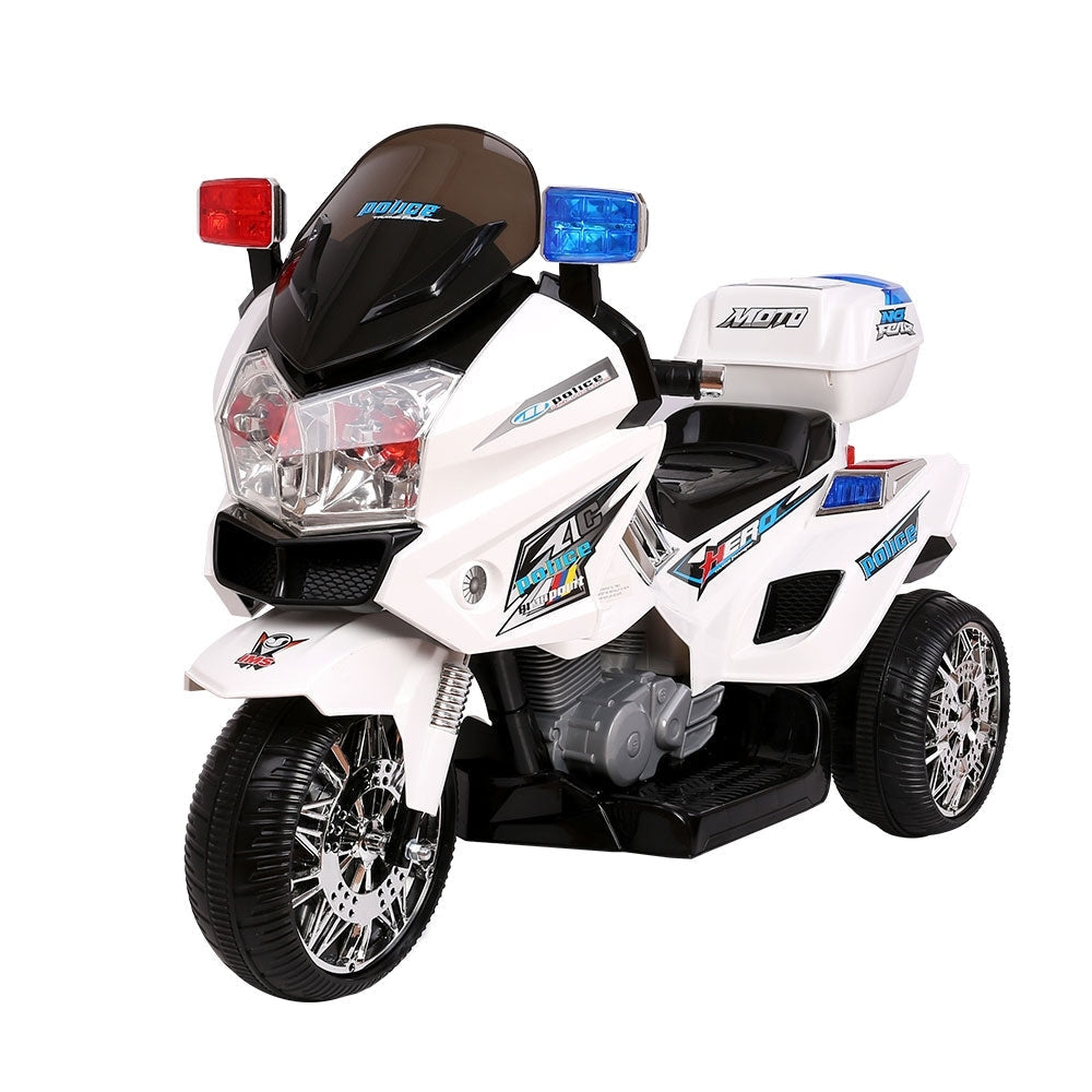 Kids Ride On Motorbike Motorcycle Car White Fast shipping sale