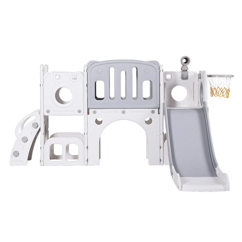 Kids Slide Swing Set Ball Hoop Rings Football Outdoor Toys Fast shipping On sale