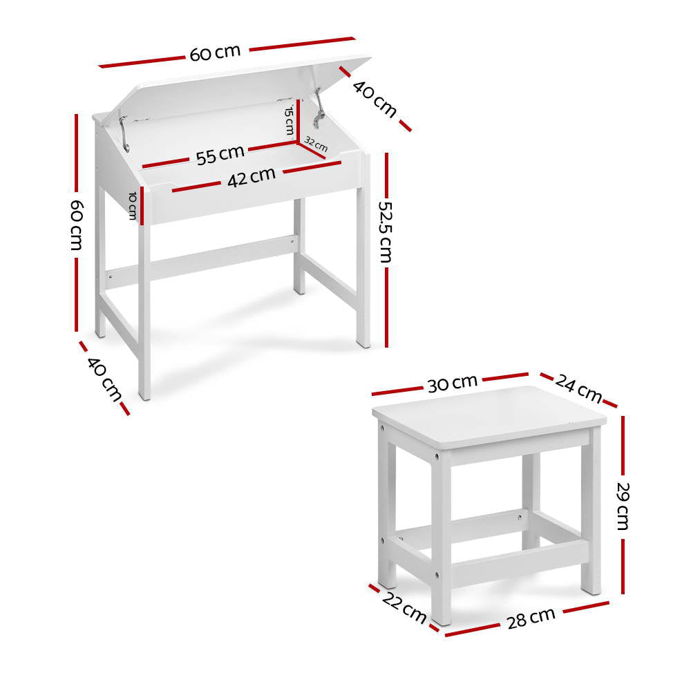 Kids Table Chairs Set Children Drawing Writing Desk Storage Toys Play Furniture Fast shipping On sale