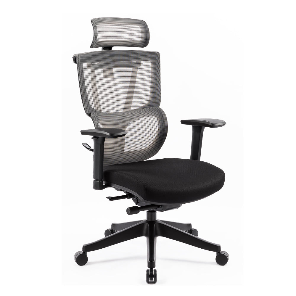 Kiran High Mesh Back Fabric Seat Full Adjustable Ergonomic Computer Office Working Chair Black Fast shipping On sale