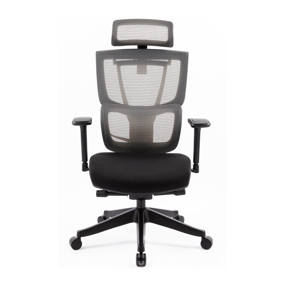 Kiran High Mesh Back Fabric Seat Full Adjustable Ergonomic Computer Office Working Chair Black Fast shipping On sale