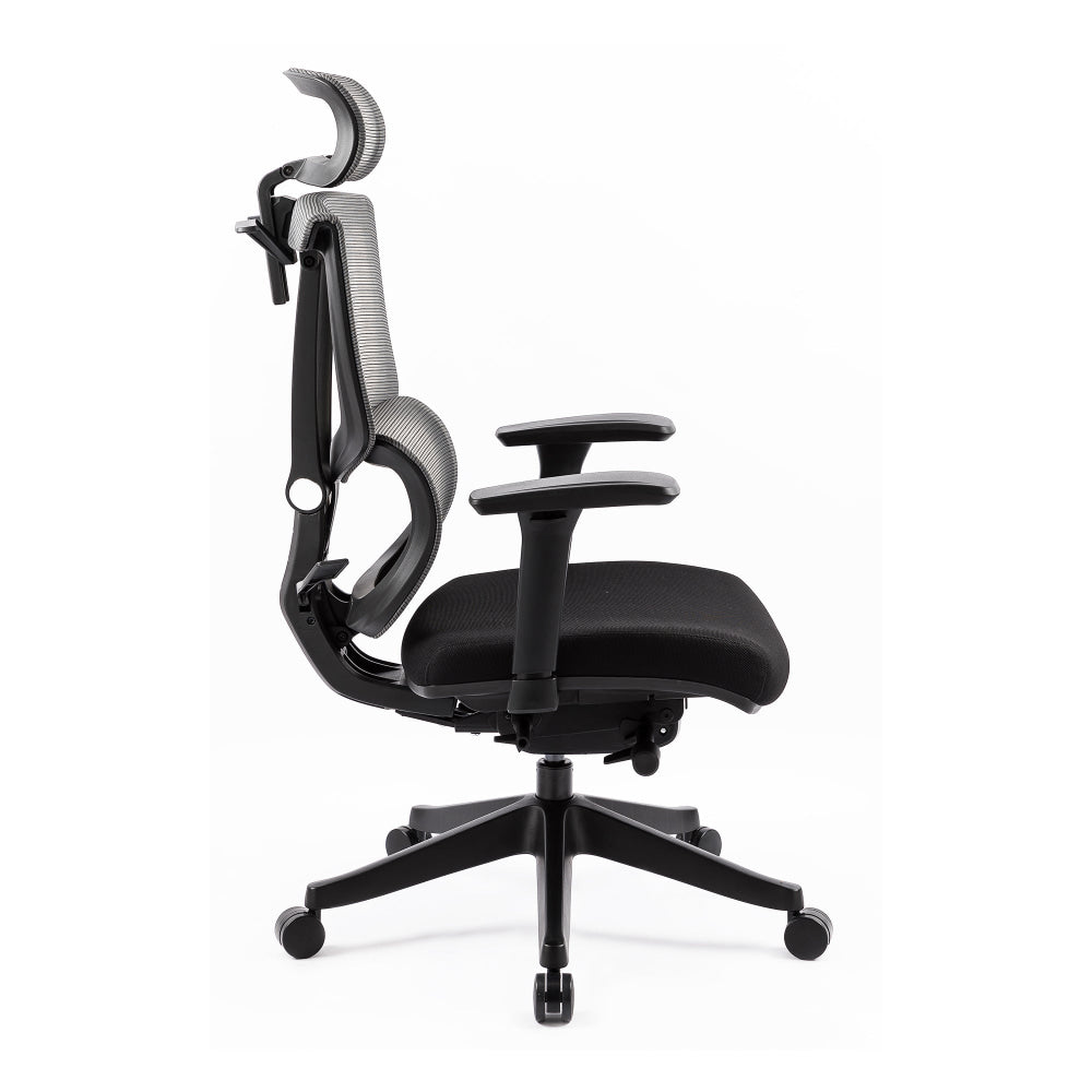 Kiran High Mesh Back Fabric Seat Full Adjustable Ergonomic Computer Office Working Chair Black Fast shipping On sale