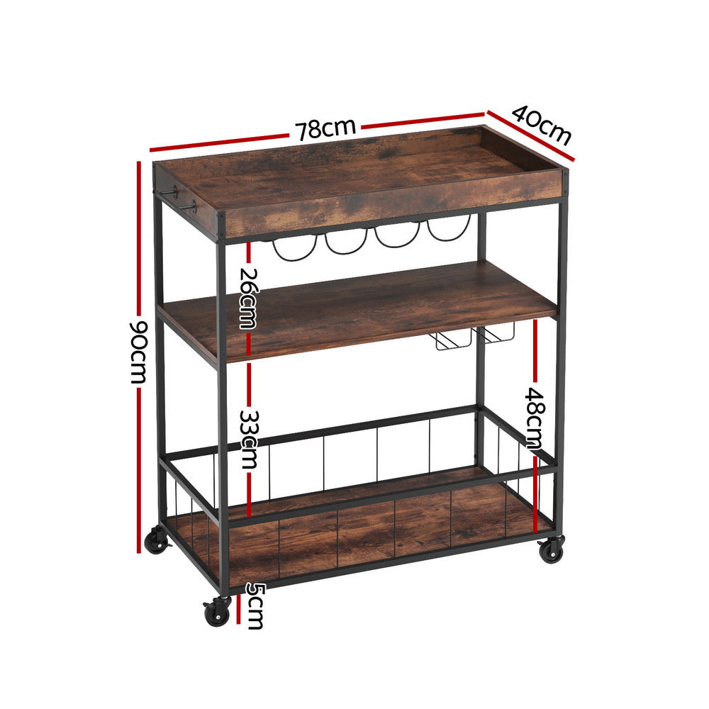 Kitchen Island Rolling Serving Cart Fast shipping On sale