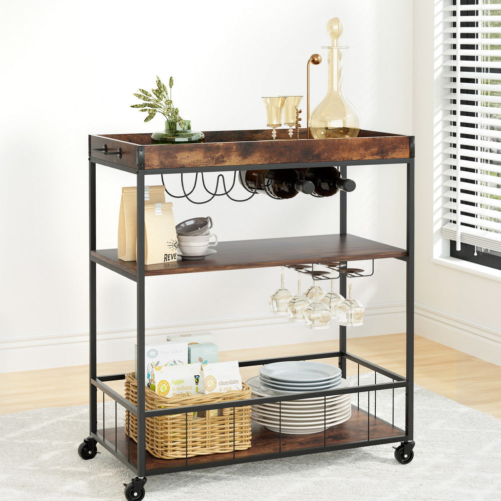 Kitchen Island Rolling Serving Cart Fast shipping On sale