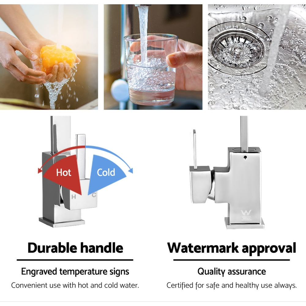 Kitchen Mixer Tap - Silver & Shower Fast shipping On sale