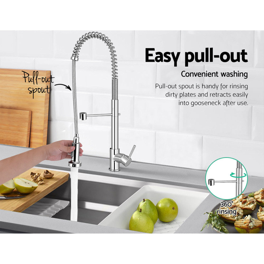 Kitchen Tap Mixer Faucet Taps Pull Out Laundry Bath Sink Brass Watermark & Shower Fast shipping On sale