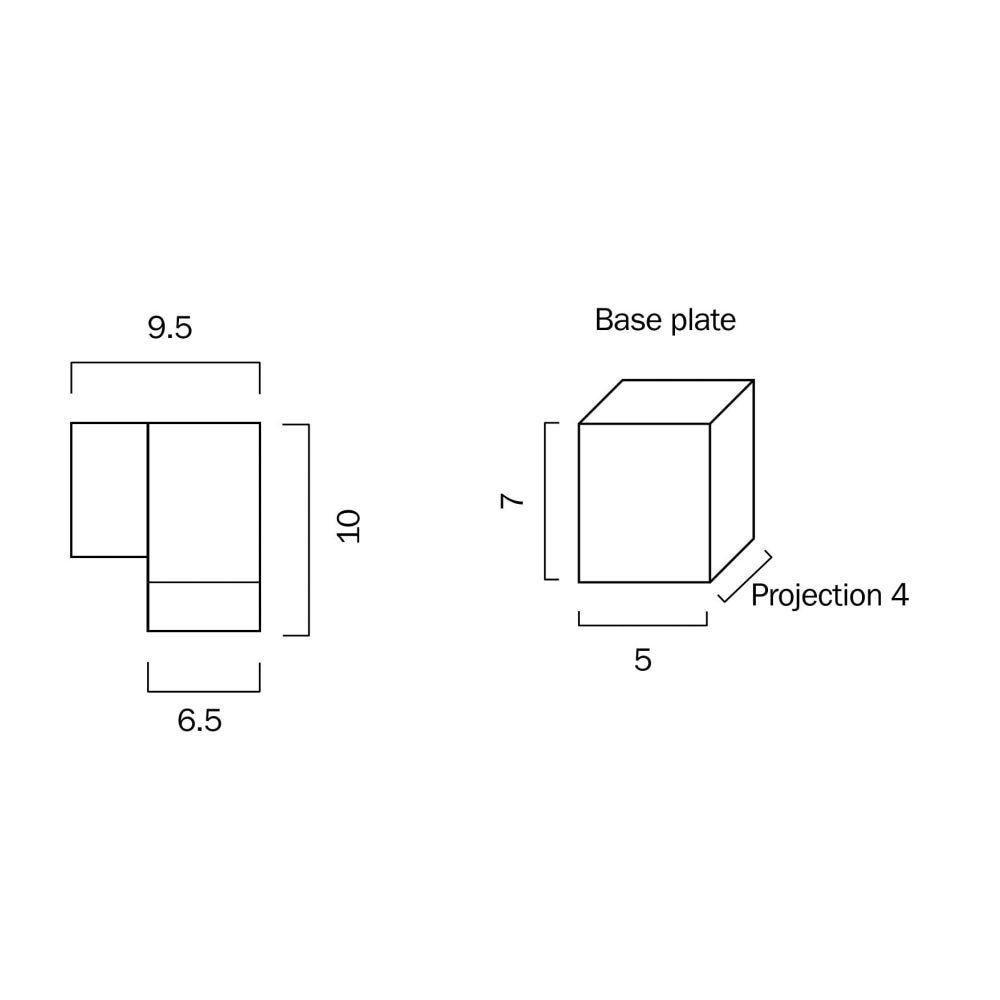 Kman Modern Wall Lamp Light Metal Silver Powder Coated Fast shipping On sale