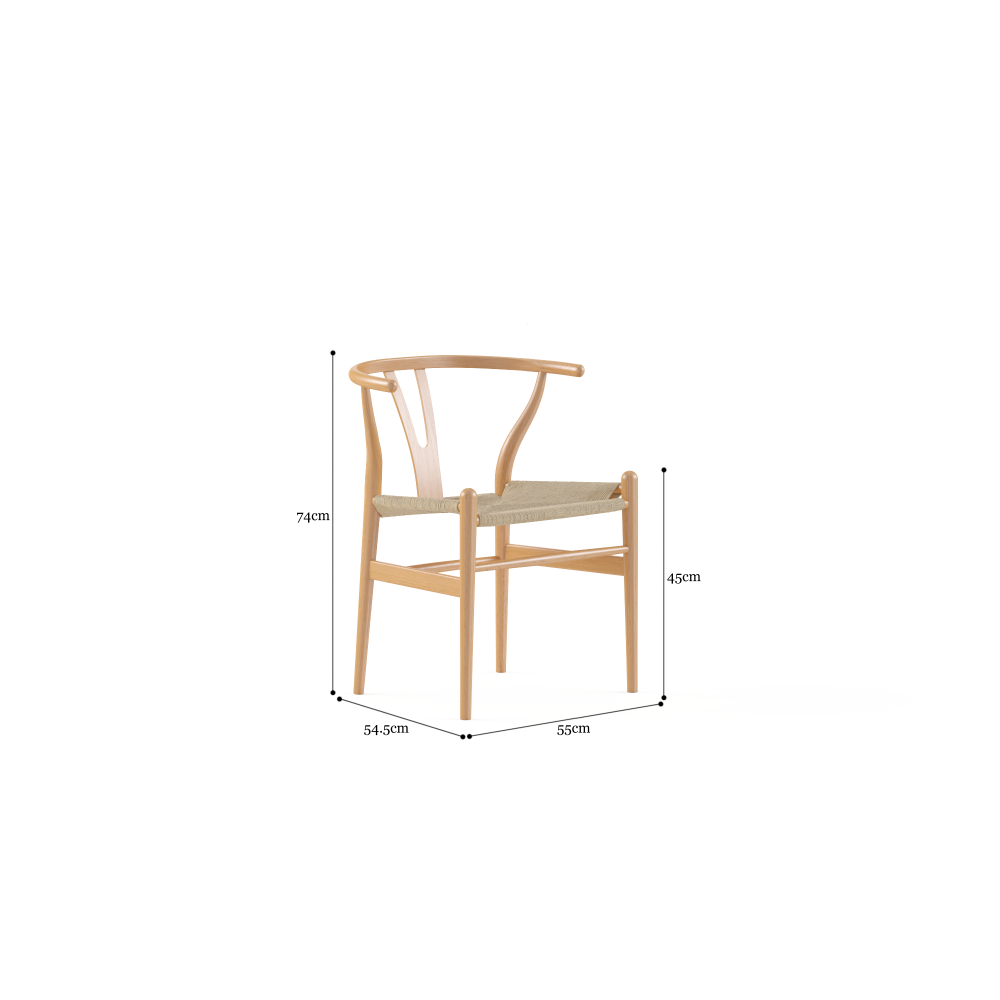 Koko Set of 2 Kitchen Dining Chairs Natural Chair Fast shipping On sale
