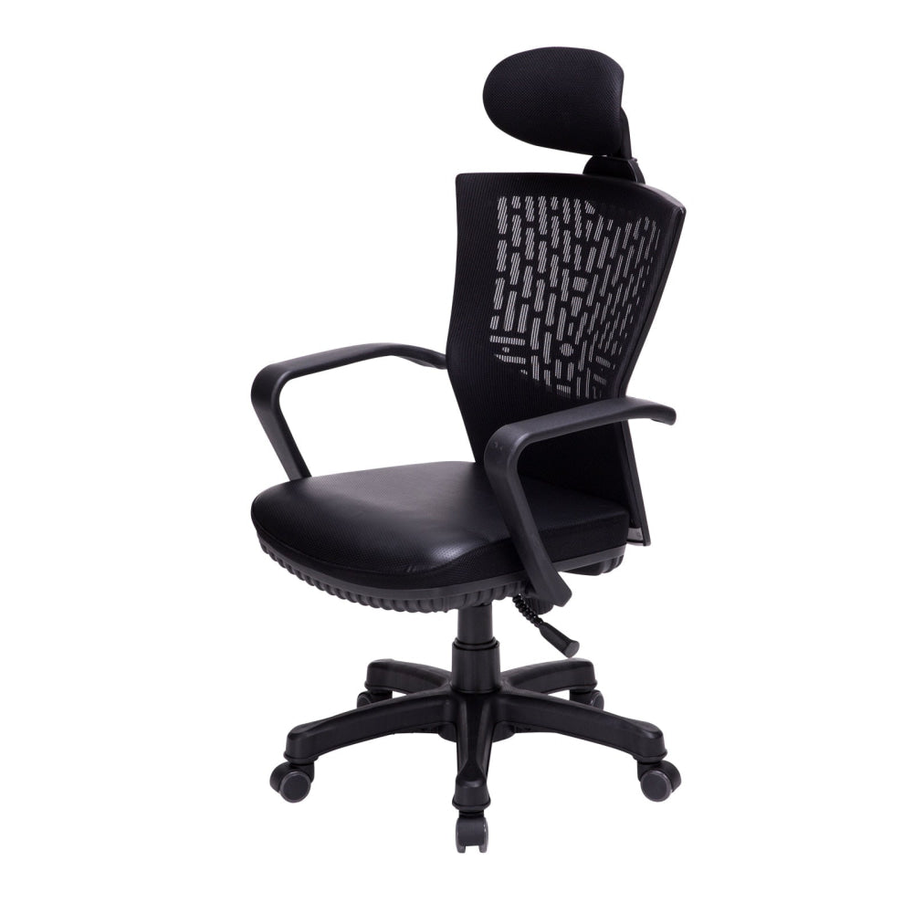 Korean Black Office Chair Ergonomic Chill Fast shipping On sale