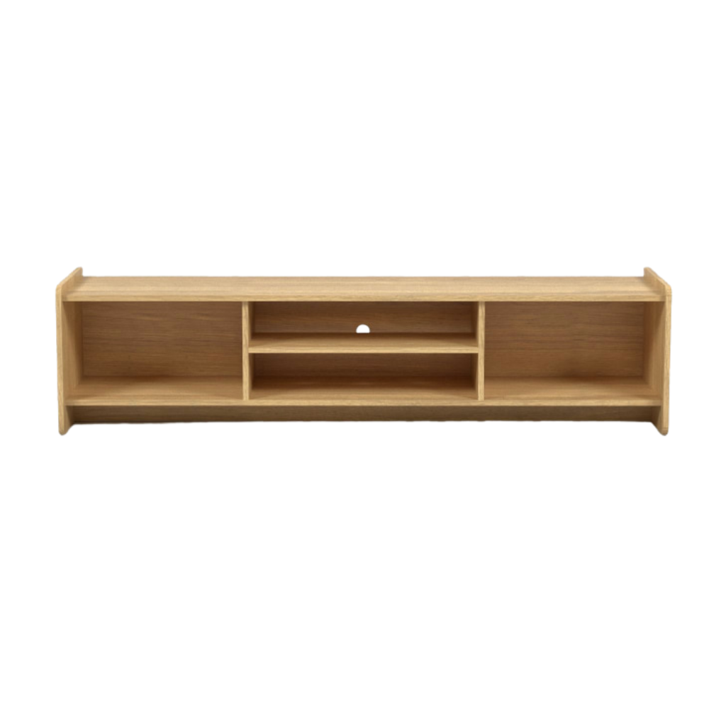 Kornas Wooden Lowline Entertainment Unit TV Stand 159cm W/ 2-Door Natural Fast shipping On sale