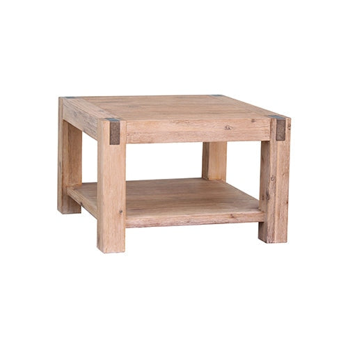 Lamp Table Open Storage Solid Wooden Frame in Classic Oak Colour Fast shipping On sale