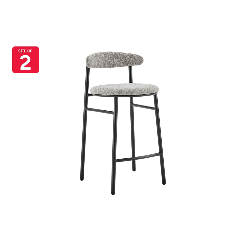 Lancel Set of 2 Kitchen Counter Bar Stools Pebbled Sand Stool Fast shipping On sale
