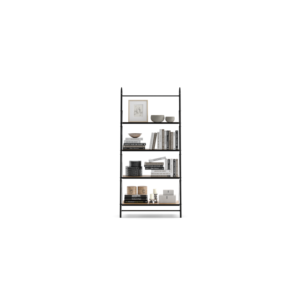 Lang Wall Unit Bookcase Bookshelves Display Shelf Medium Brown Fast shipping On sale