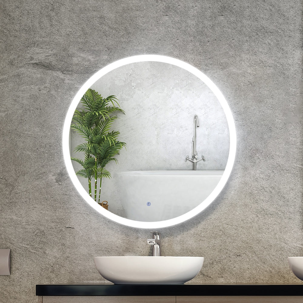 LED Wall Mirror Bathroom Light 80CM Decor Round decorative Mirrors Fast shipping On sale