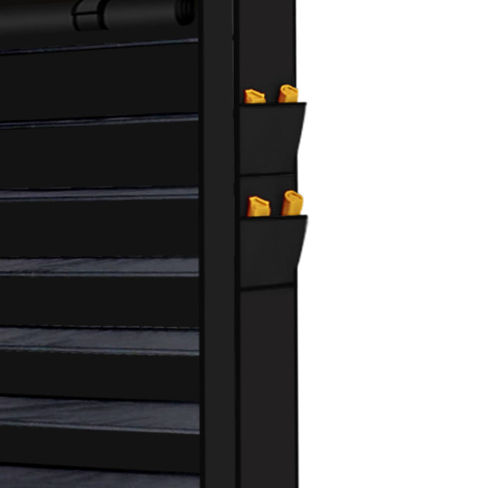 Levede 2pcs 10 Tier Shoe Rack Storage Cabinet Cube DIY Organiser Organizer Black Fast shipping On sale