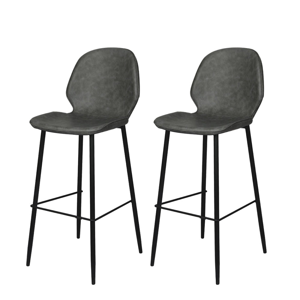 Levede 2x Bar Stool Counter Chair PU Leather Kitchen Pub Restaurant Padded Seat Fast shipping On sale