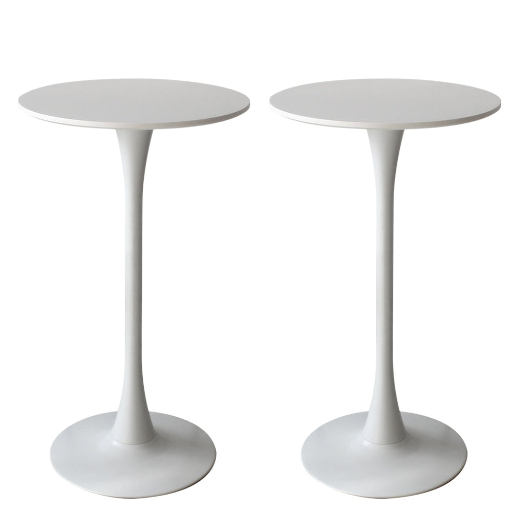 Levede 2x Bar Table Pub Tables Kitchen Marble Tulip Outdoor Round Metal White Dining Fast shipping On sale