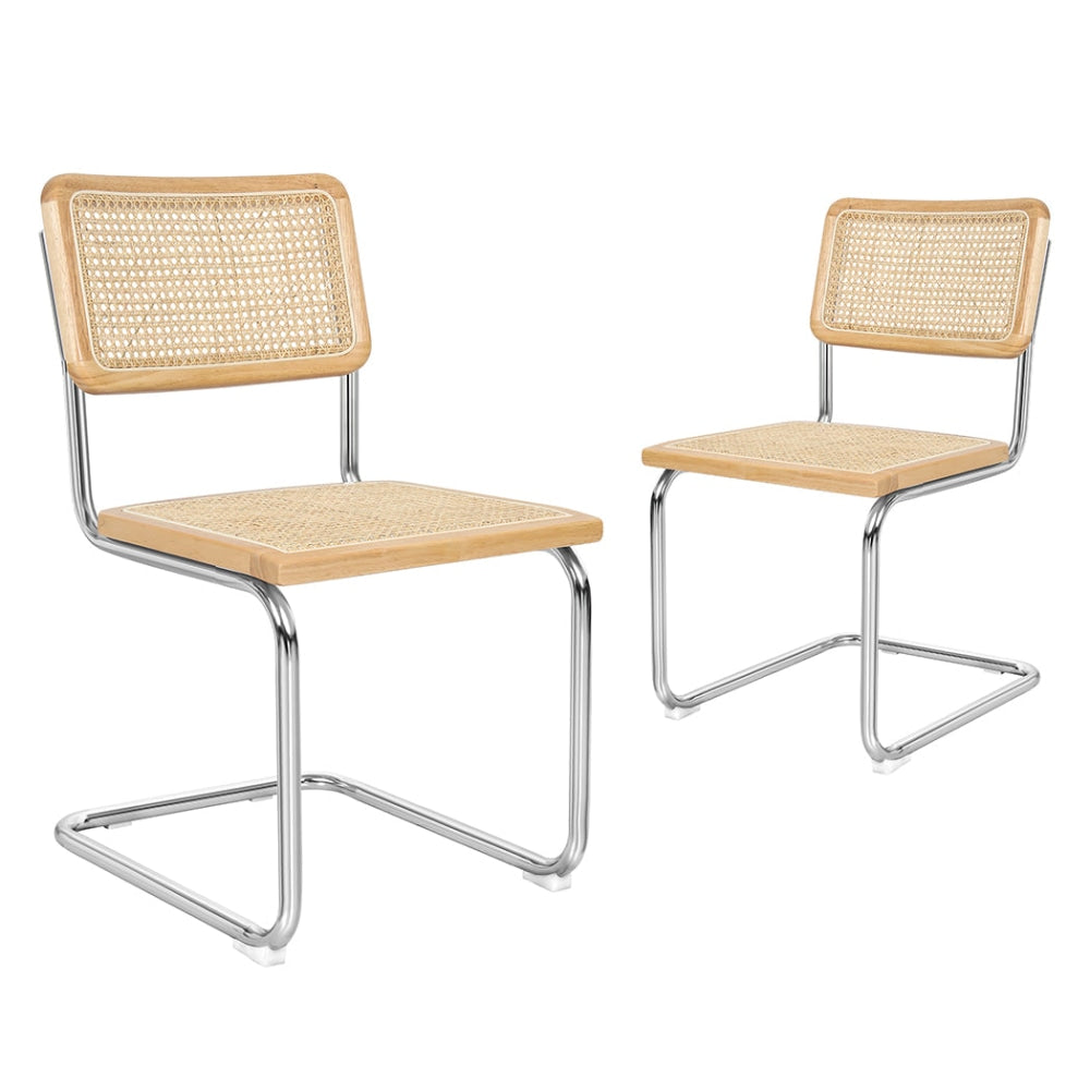 Levede 2x Dining Chairs Cesca Chair Replica Mid Century Modern Rattan Backrest Fast shipping On sale