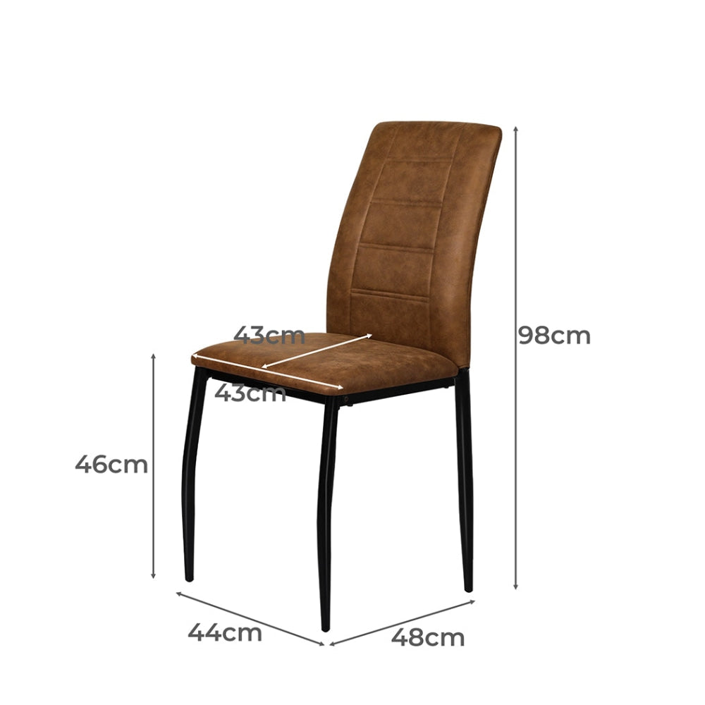 Levede 2x Dining Chairs Leathaire Kitchen Table Accent Chair Lounge Room Seat Fast shipping On sale