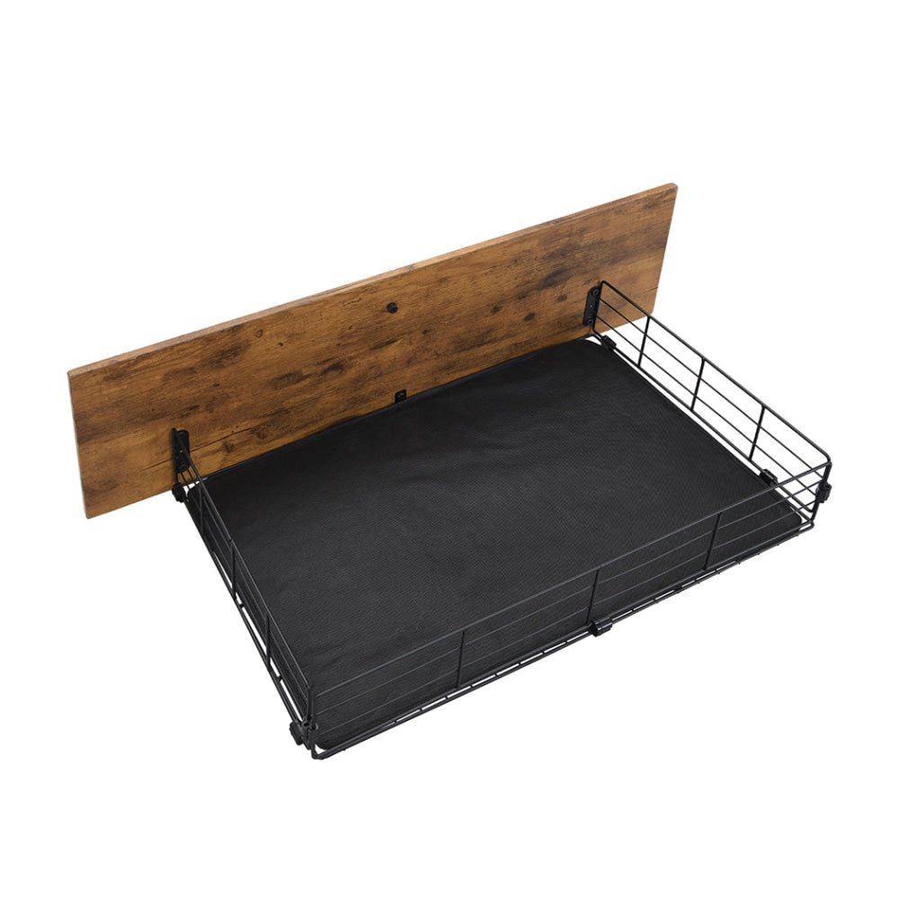 Levede 4 Queen Bed Frame Storage Drawers Metal Wooden Wood Bonus Bottom Mat Fast shipping On sale