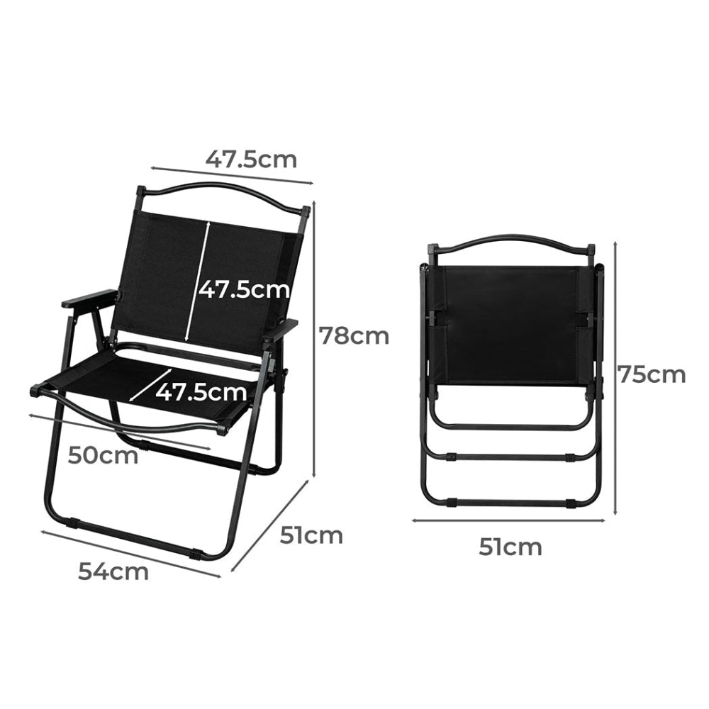 Levede 4PCS Camping Chair Folding Outdoor Portable Foldable Fishing Beach Picnic Furniture Fast shipping On sale