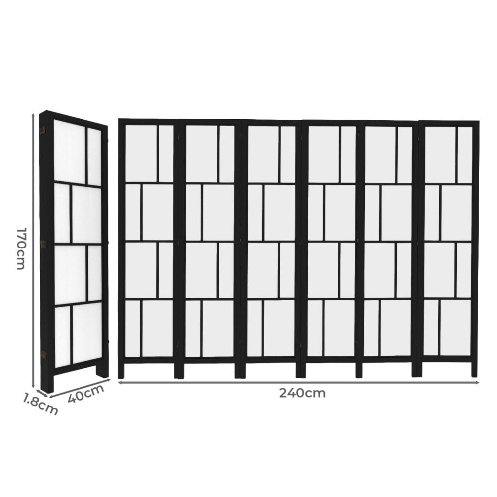 Levede 6 Panel Room Divider 170cm Freestanding Screen Fast shipping On sale