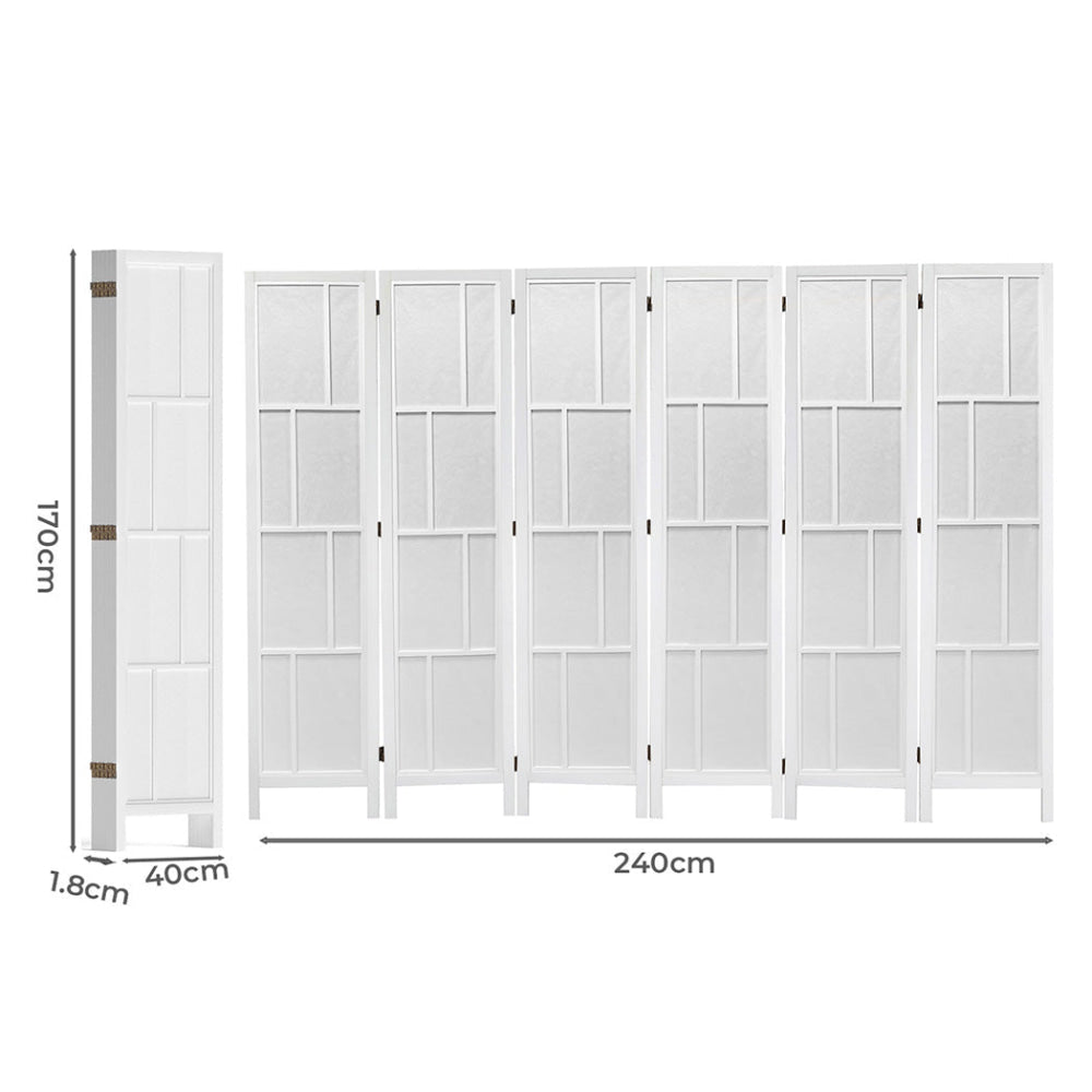 Levede 6 Panel Room Divider 170cm Freestanding Screen Fast shipping On sale