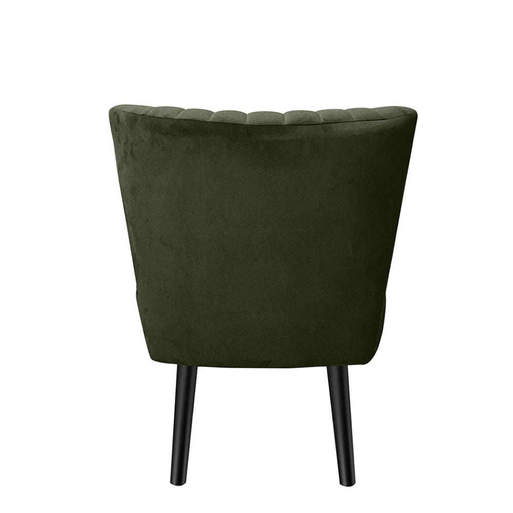 Levede Accent Chair Velvet Sofa Single Seater Lounge Shell Scallop Home Green Fast shipping On sale