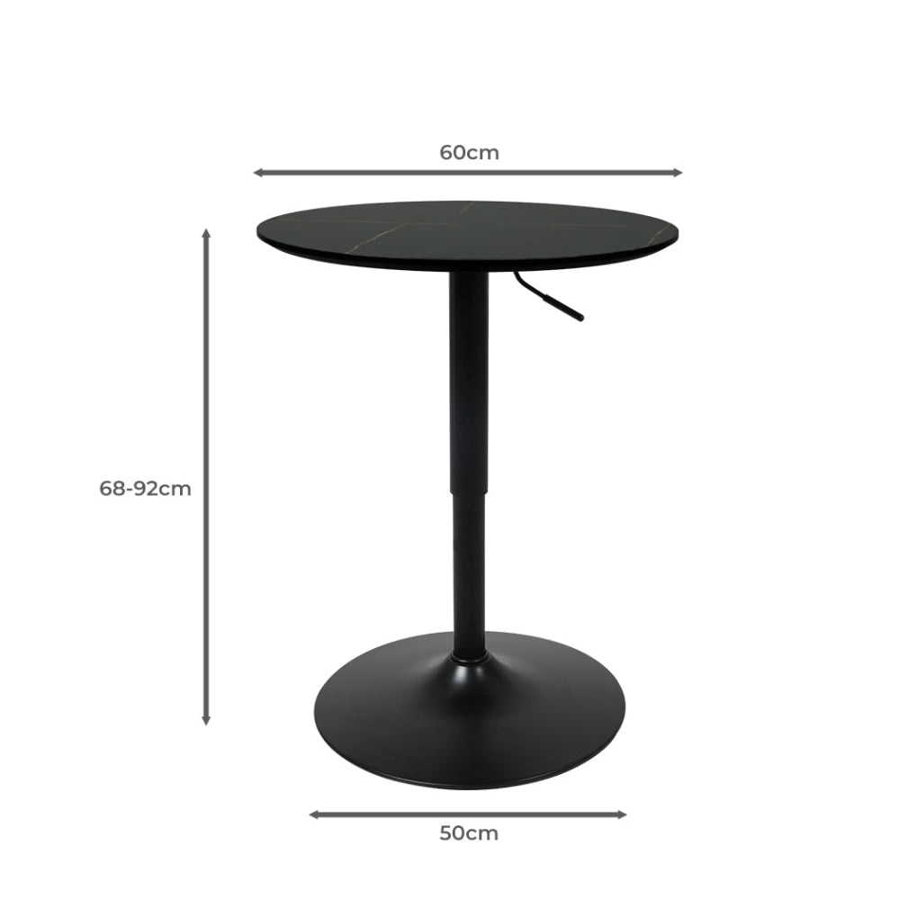 Levede Bar Table Swivel Gas Lift Counter Dining Furniture Cafe Outdoor Black Fast shipping On sale